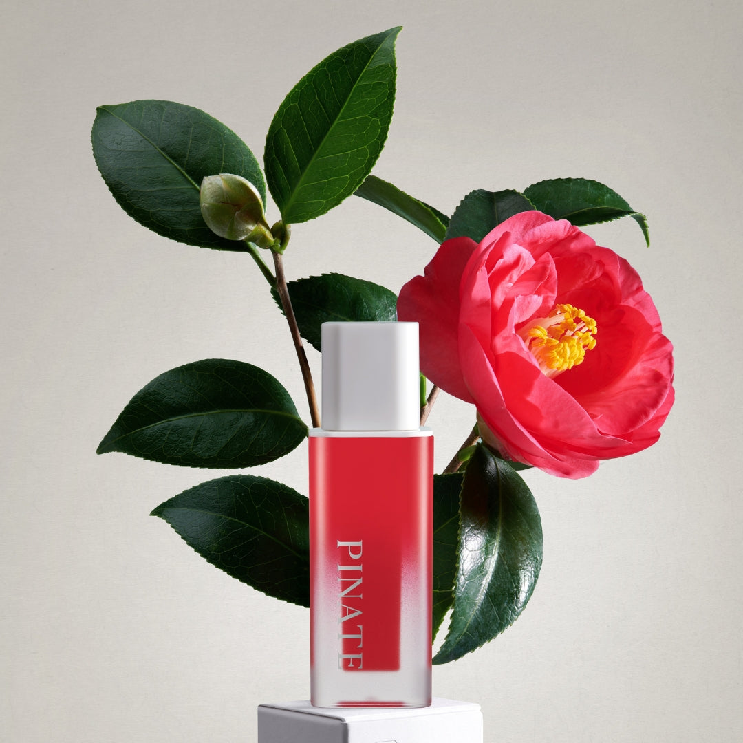 [Pinate] Natural Bloom Lip Oil Serum - Red Camellia