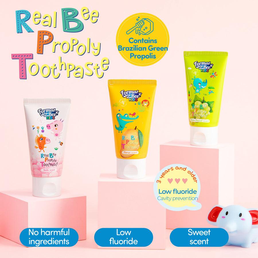 [FormalBeeKids] Real Bee Propoly Toothpaste Soda 60g 3pcs X Bundle Pack