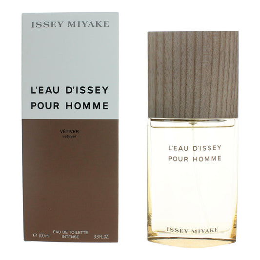 L'Eau D'Issey Pour Homme Vetiver by Issey Miyake, 3.3oz EDT Intense Spray men
