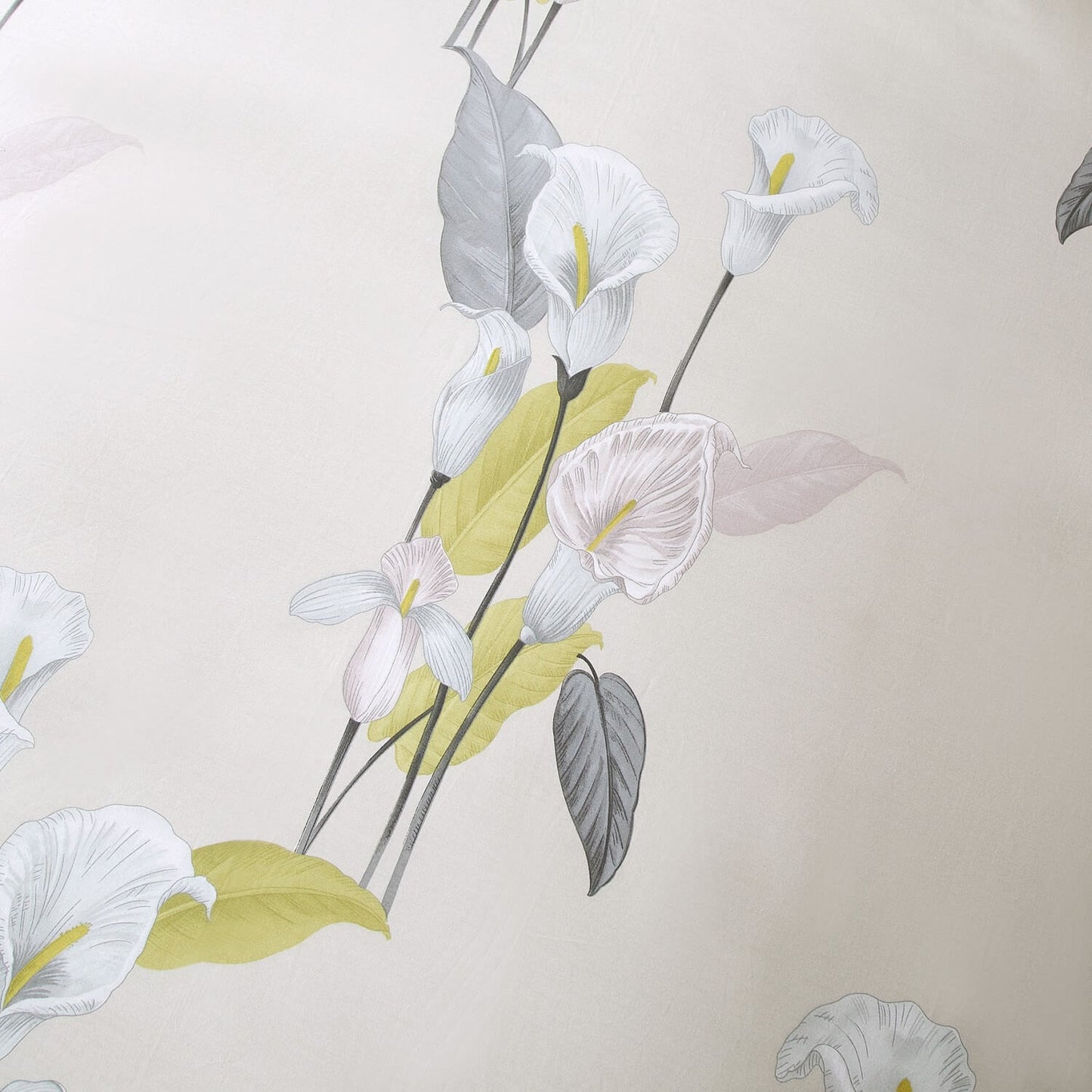 6 pc Floral Printed Duvet Cover Set, 300TC Cotton Bedding , Bloomon - Dolce Mela