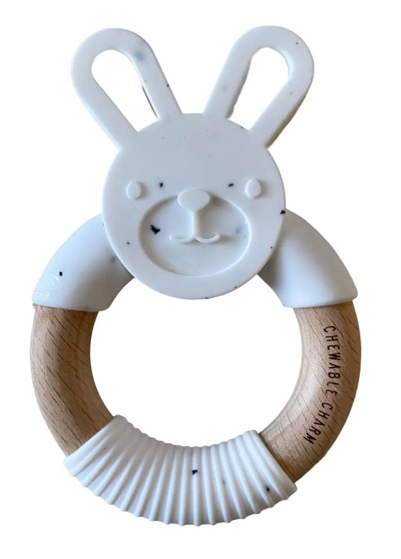 Bunny + FoodGrade Silicone Teether - MADE IN USA
