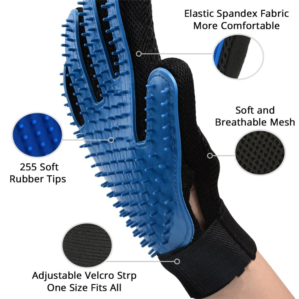 Pet Hair Deshedding Brush Comb Glove For Pet Dog Cleaning Massage Glove