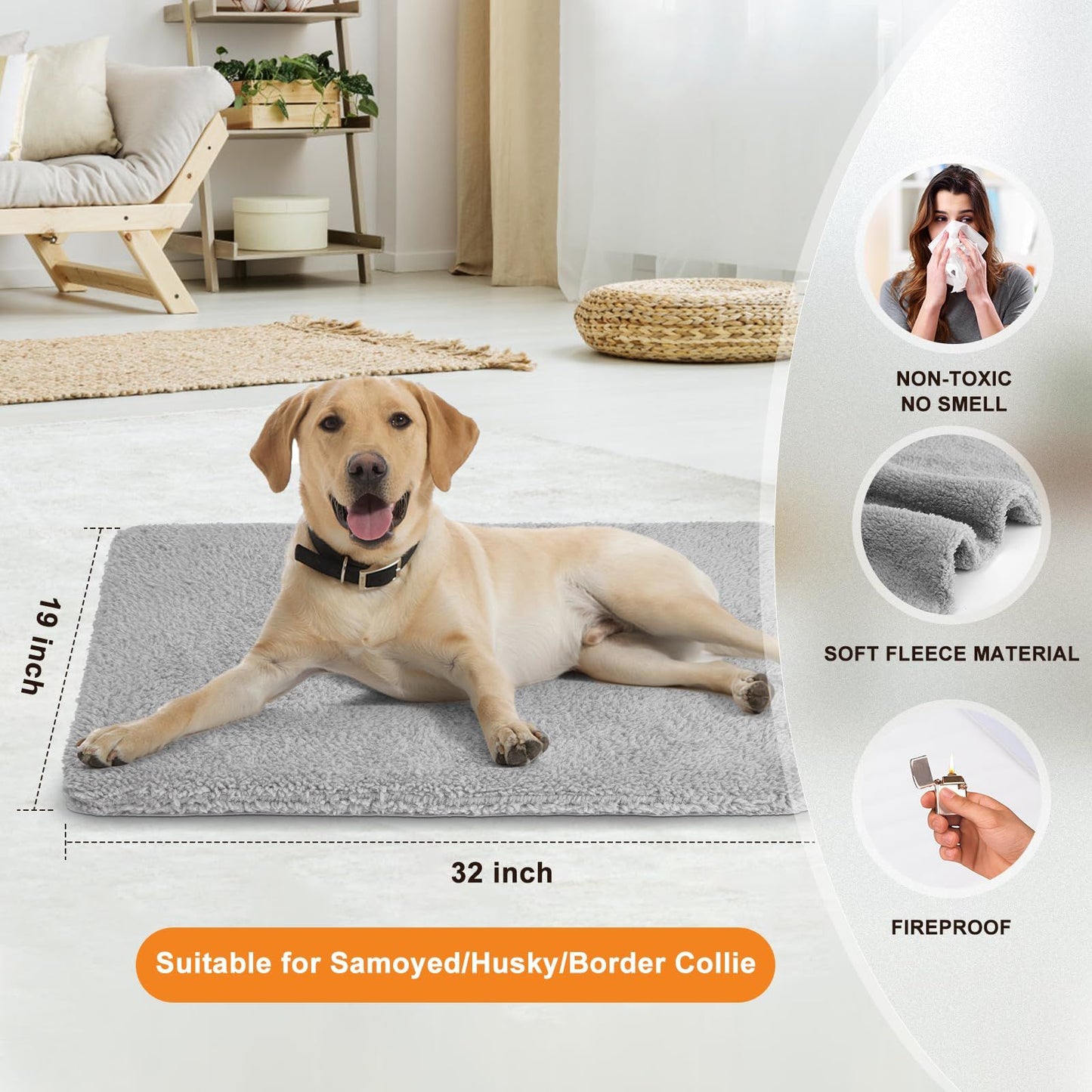 11 Adjustable Temperature Pet Heating Pad Indoor for Dogs Cats Heating Mat