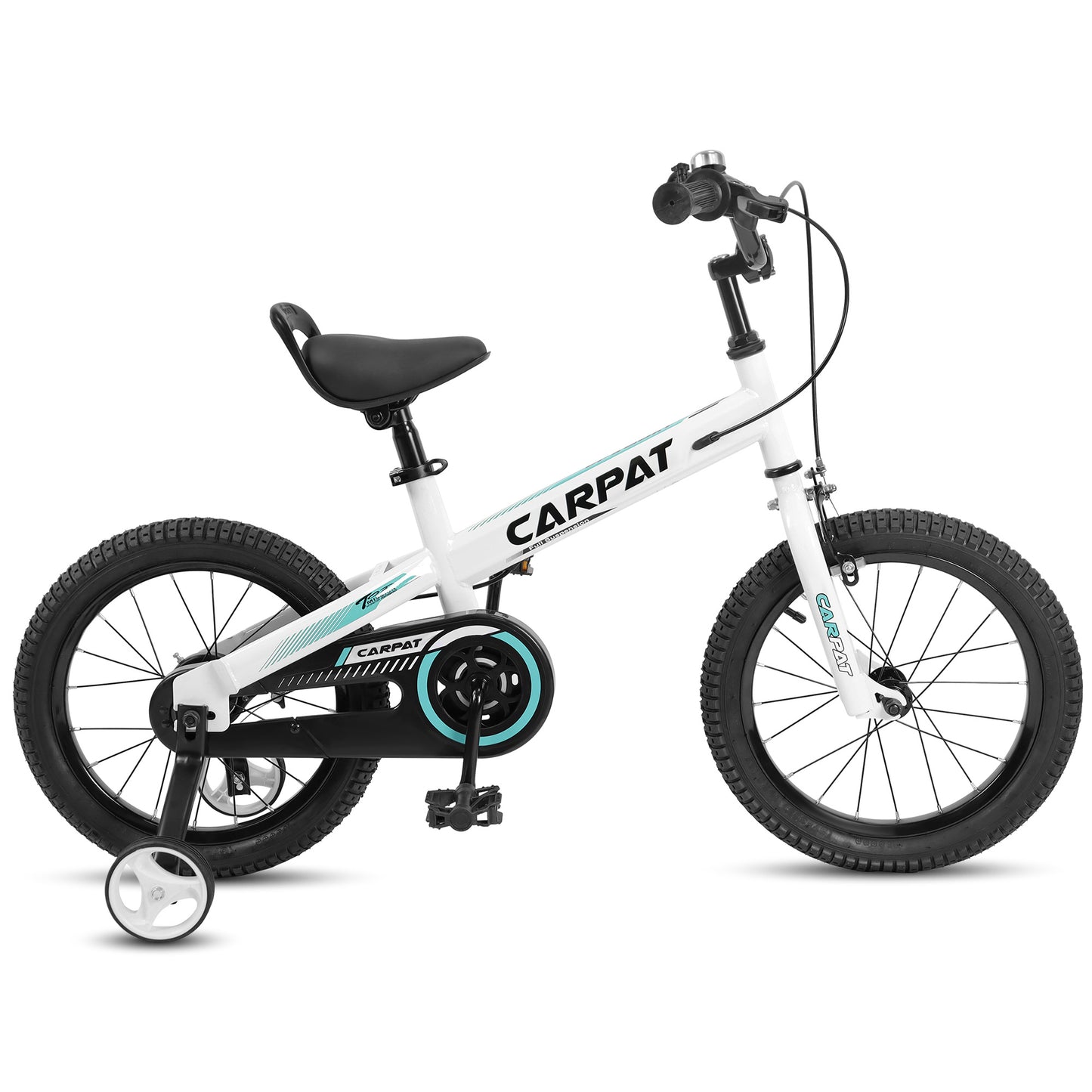 C14112A Ecarpat Kids' Bike 14 Inch Wheels, 1-Speed Boys Girls Child Bicycles For 3-5 Years, With Removable Training Wheels Baby Toys, Coaster+U Brake
