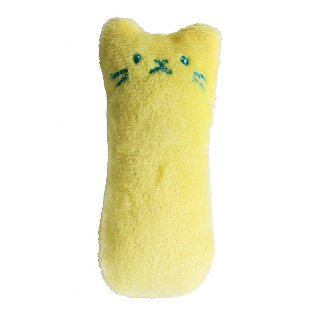 Teeth Grinding Catnip Toys Funny Interactive Plush Cat Toy Pet Kitten Chewing Vocal Toy Claws Thumb Bite Cat Mint for Cats Hot