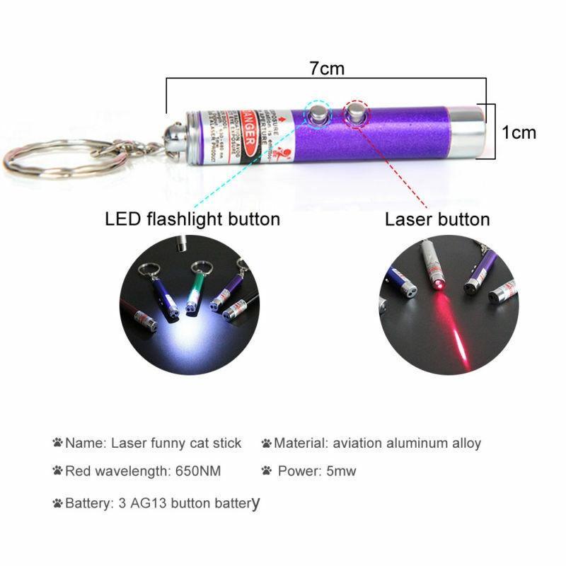 1PC Pet LED Light Laser Toys Red Laser Pen Tease Cats Rods Visible Light Laserpointer Funny Interactive Goods For Pets