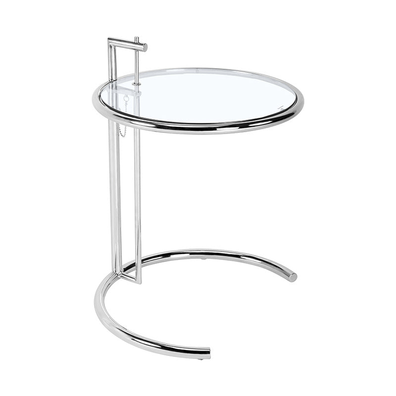 Temepered glass stainless steel small coffee table