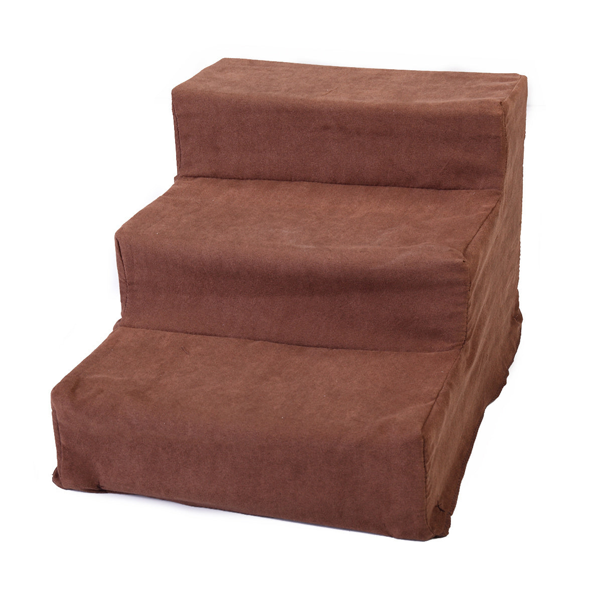 3 Steps Pet Stairs for Dogs and Cats - Dark Brown