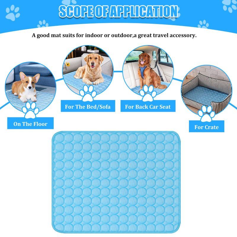Cool Pad Cushion Dog Cat Puppy Blanket For Summer Sleeping Bed  Pet Cooling Mat