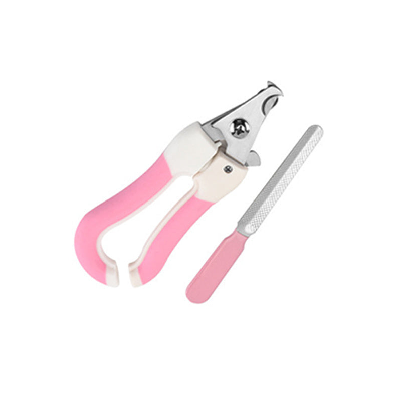 Pet Stainless Steel Safety Buckle Spring Scissors Nail Clippers Suitable For Cat And Dog Paws Cat Comfortable Cleaning Supplies