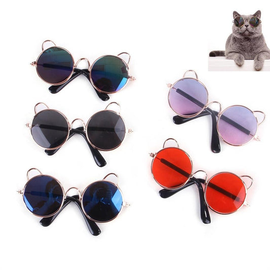 1PC Pet Cat Glasses Dog Glasses Pet Product For Little Dog Cat Eye-Wear Sunglasses Reflection Photos Props Pet Cat Accessories