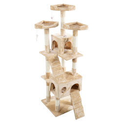 "67"" Cat Tree Tower Condo Furniture Kitten House"