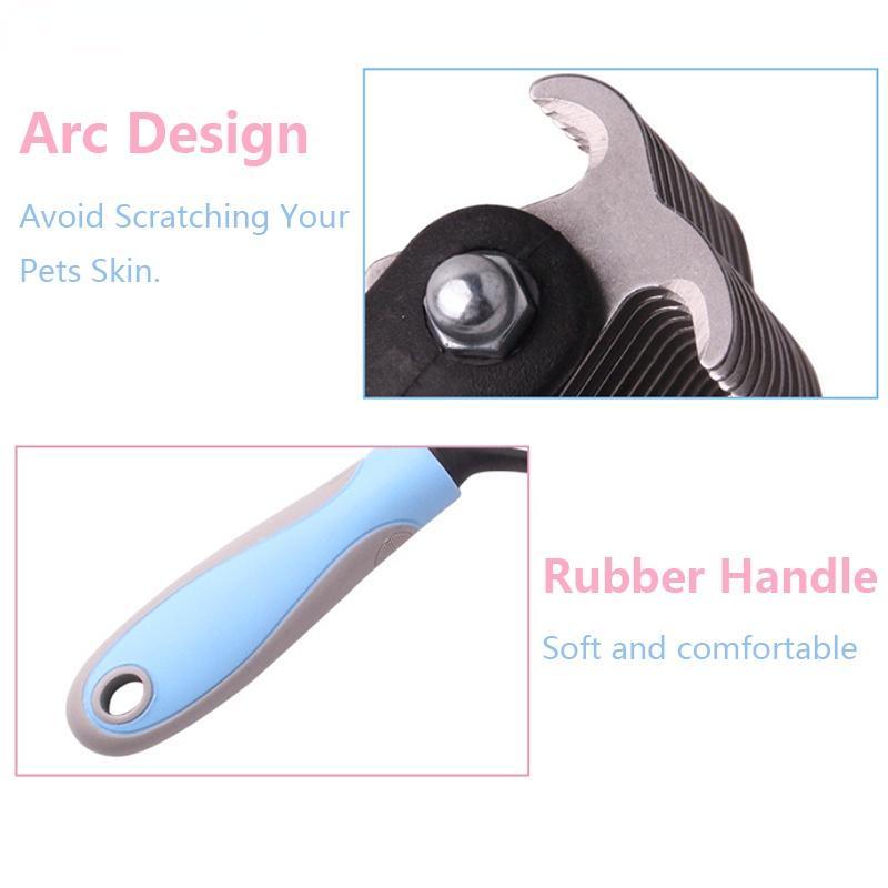 Large Pets Fur Knot Cutter Dog Grooming Shedding Tools Pet Cat Hair Removal Comb Brush Double Sided Pet Products Suppliers
