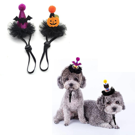 Dog Hat Pet Halloween Hat Cat Hat Accessories Pet Headgear Christmas Halloween Hat Adjustable Dog Accessories Halloween