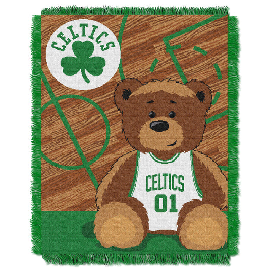 Celtics OFFICIAL National Basketball Association; "Half-Court" Baby 36"x 46" Triple Woven Jacquard Throw by The Northwest Company