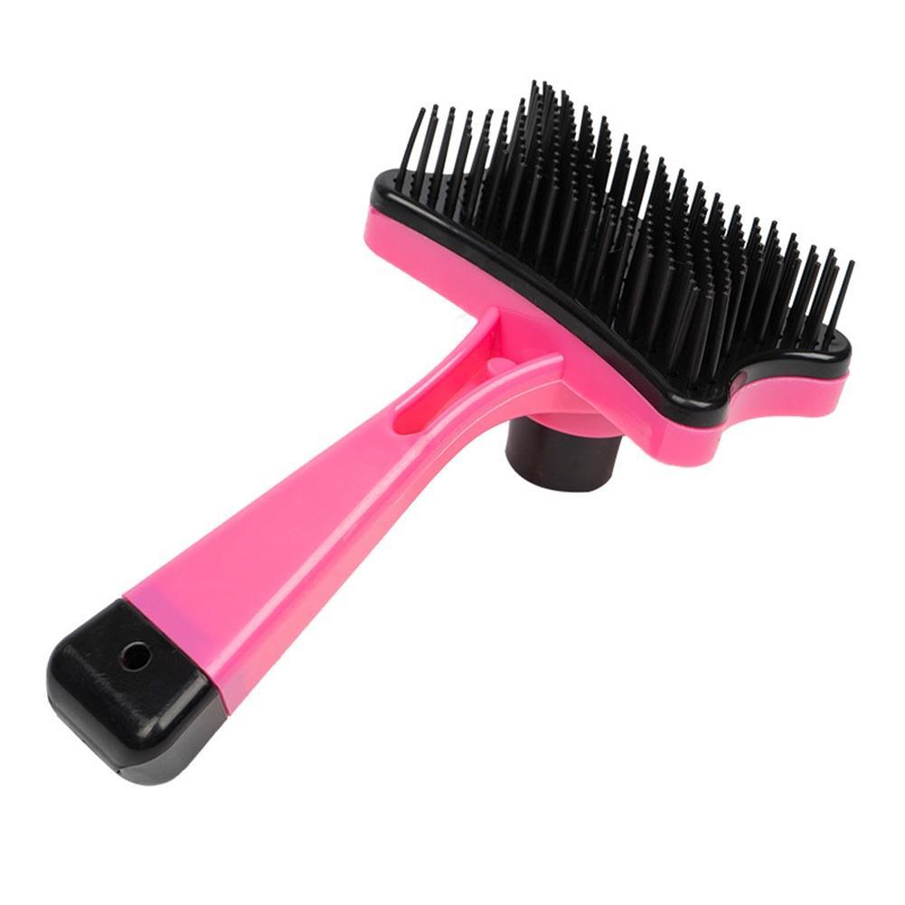 Plastic Push Brush for Cat and Dogs Pet Groom Bath Brush Hair Removal Brush Best Price