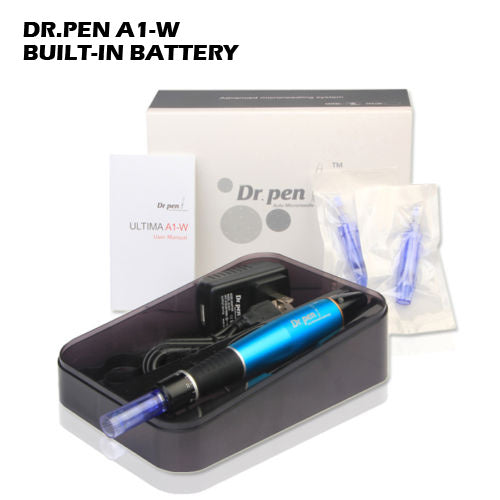 Dr. Pen A1-W Ultima Electric Derma Pen Stamp Auto MicroNeed1e Roller 2x 12Pin Cartridges