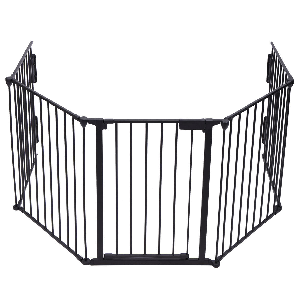 Metal Baby Playpen Fireplace Safety Fence;  Extra Wide Barrier Gate for Indoor Baby/Pet /Christmas Tree XH