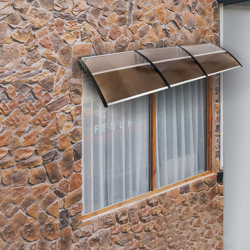 DIY 120"x 40" Window Awning Front Door Canopy Cover Yard Garden Outdoor RT
