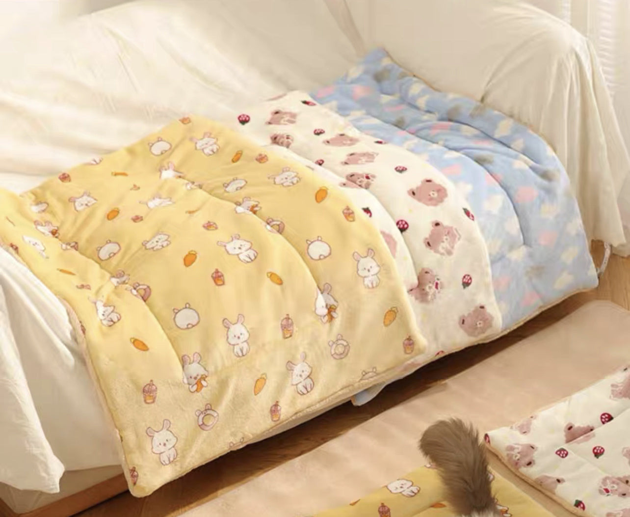 Pet Blanket Dog Cat Bed Winter Warm Mat Four Seasons Universal Blanket