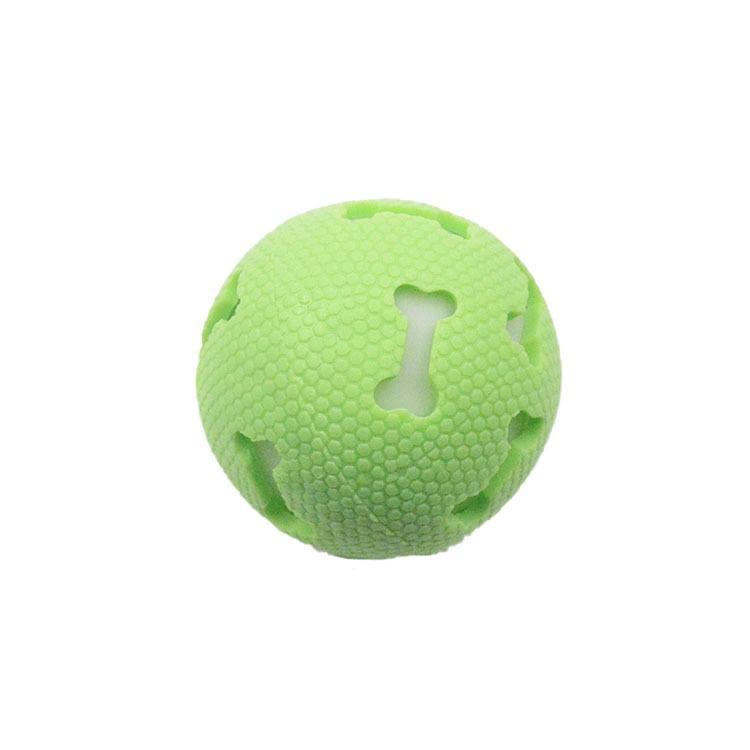 Fashion Natural Rubber Ball Pet Toy Cute Hollow Footprint Training Elastic Durable Chew Play Ball Toy for Dog and Cat