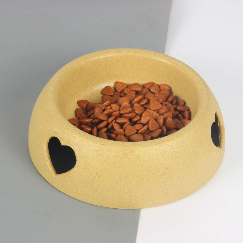 Pet Supplies Dog Bowl Rice Bowl Plastic Love Single Bowl Pet Bowl Cat Bowl Pet Bowl Love Pet Bowl