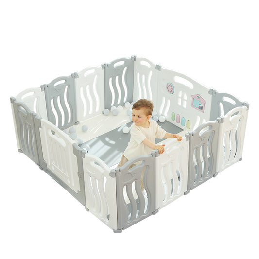 Gupamiga Foldable Baby playpen Baby Folding Play Pen Pet Dog playpen Kids Activity Centre Safety Play Yard Home Indoor Outdoor