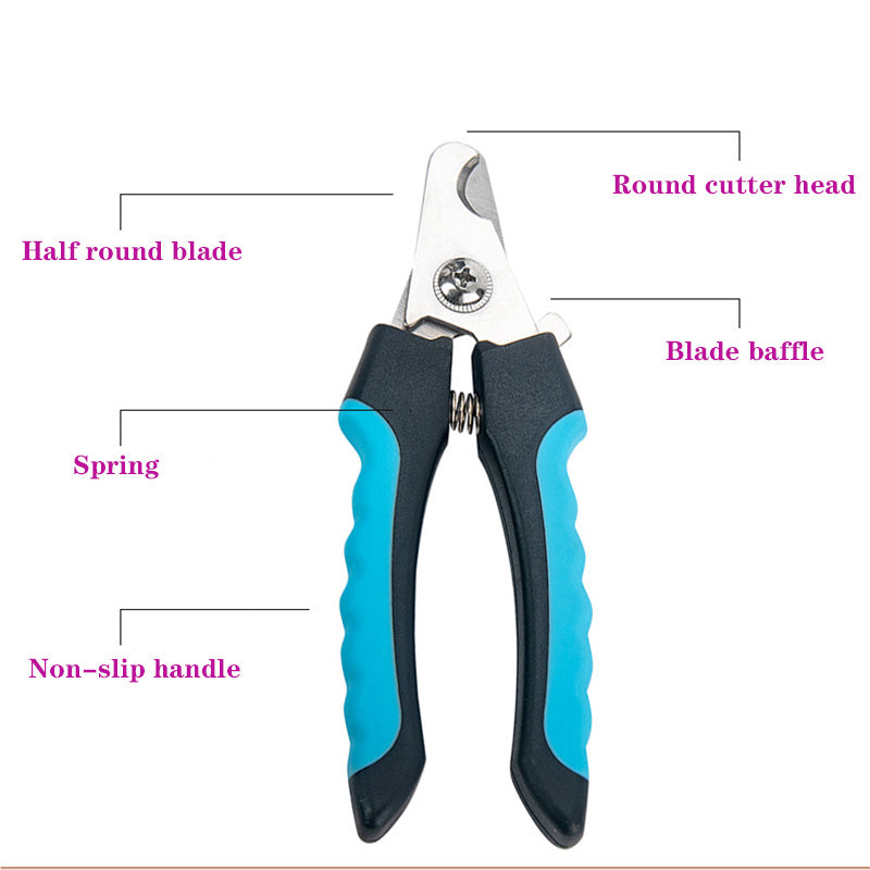 Pet claw Care Professional Pet Cat Dog Nail Clipper Cutter With Sickle Stainless Steel Grooming Scissors Clippers for Pet Claws