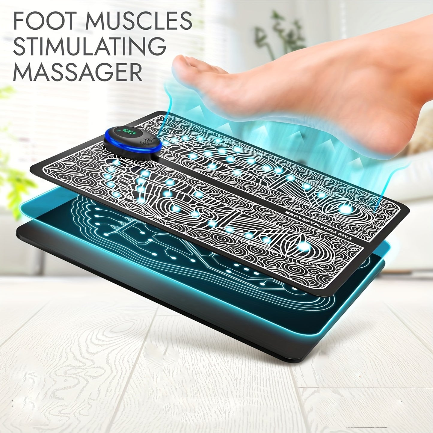 Electric USB Foot Massager Leg Reshaping Deep Kneading Muscle Pain Relax Machine Foot Massage Tool Leg Circulation Relaxation Massager Gift For Men And Women