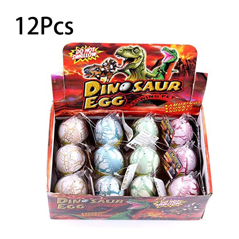 12Pcs Large Size Grow Dinosaurs Egg; Hatching Growing Dinosaur Toys; Hatch In Water Easter Dino Eggs Party Favor Gifts For Kids