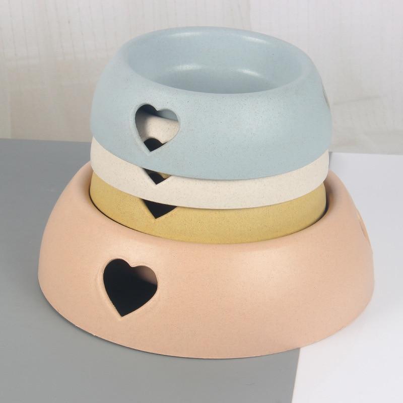 Pet Supplies Dog Bowl Rice Bowl Plastic Love Single Bowl Pet Bowl Cat Bowl Pet Bowl Love Pet Bowl