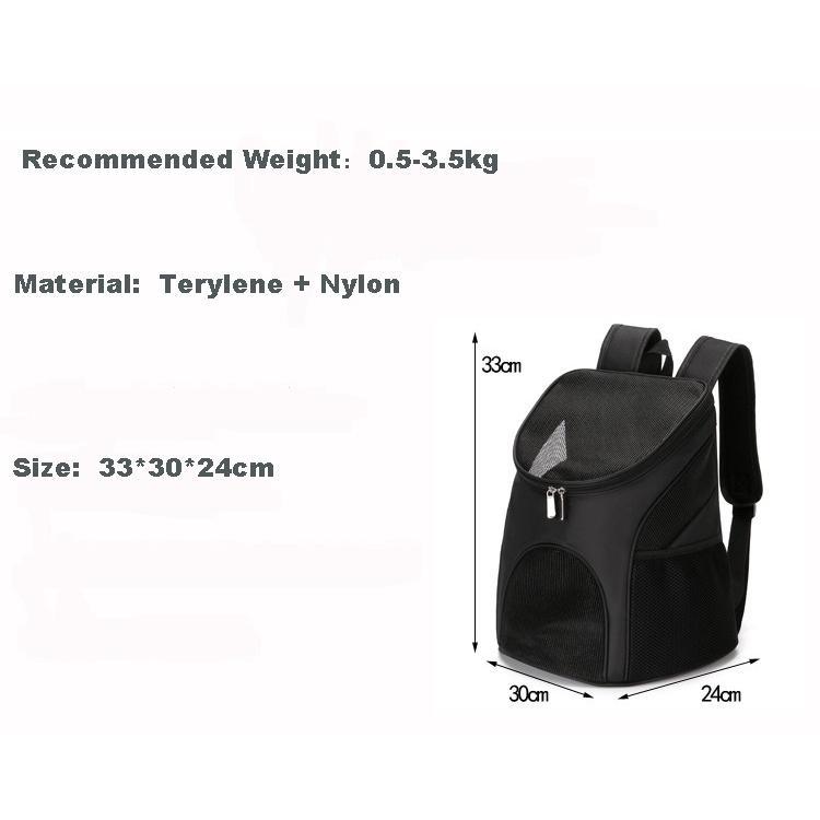 Portable Foldable Mesh Pet Carrier Dog Backpack Breathable Bag Dog Cat Large Capacity Outdoor Travel Carrier Double Shoulder Bag