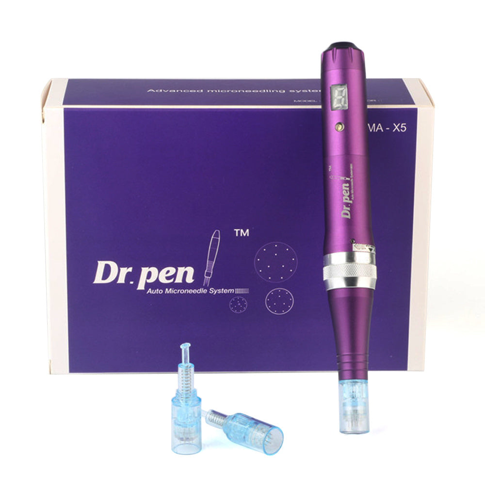 Wireless Electric ULTIMA X5 Dr. Pen Derma Pen Stamp Roller Need1es Cartridges