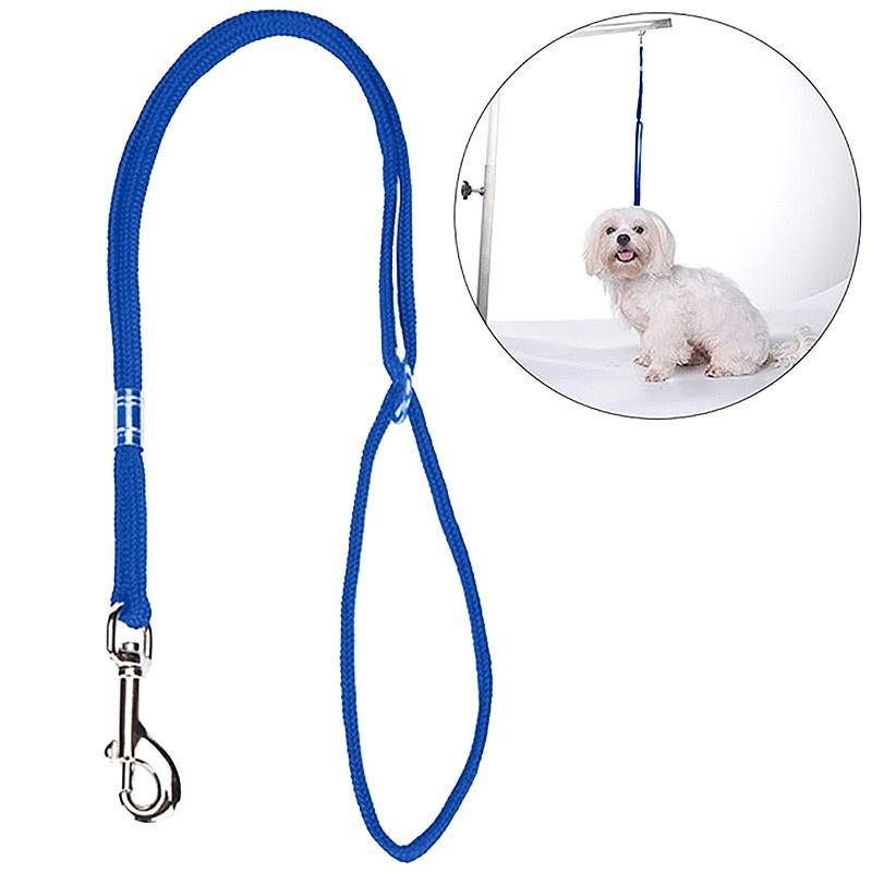 1pcs Adjustable Dogs Leash Pets Noose Loop Lock Clip Rope Cats Grooming Table Accessories Arm Bath Nylon Restraint Ropes Harness