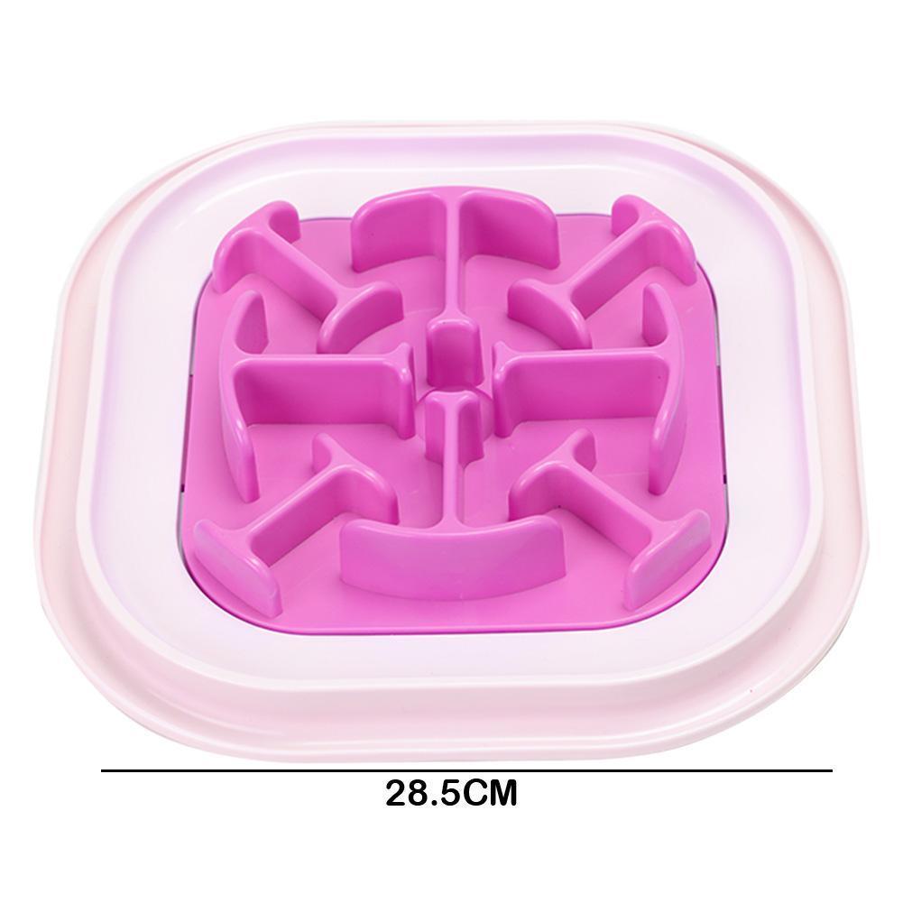 ABS Creative Dog Cat Feeders Anti Choke Food Separate Bowl Non-toxic Pet Plate Kitten Puppy Slow Eating Accessories