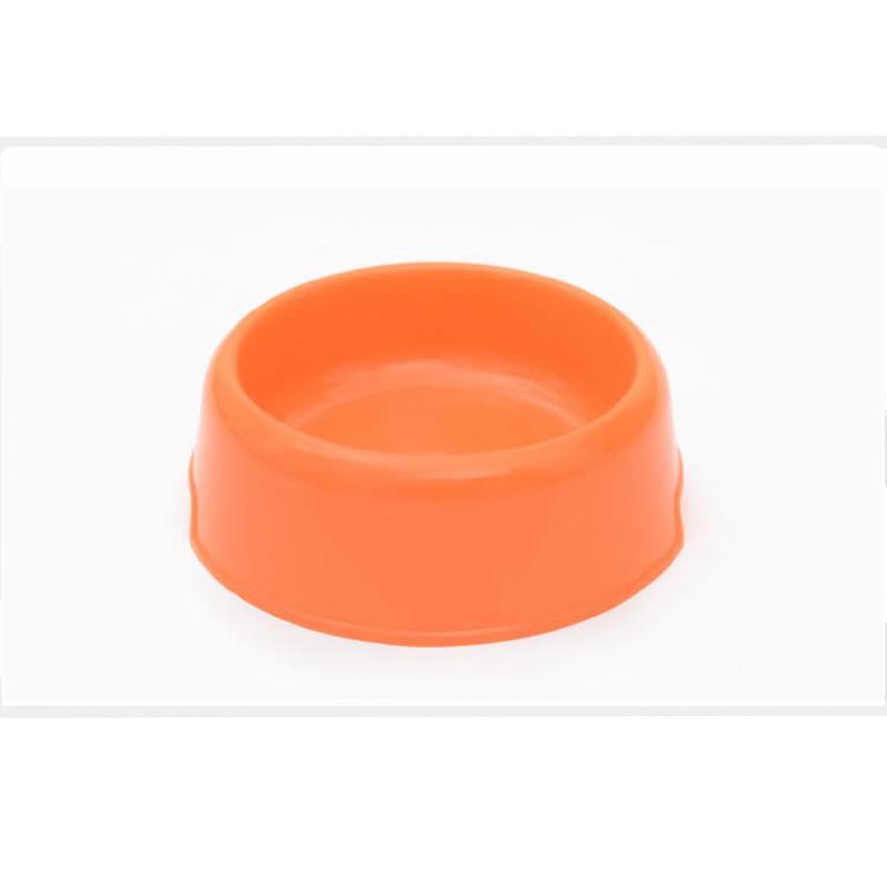 1Pc High Quality Solid Color Pet Bowls Candy-Colored Lightweight Plastic Single Bowl Small Dog Cat Pet Bowl Pet Feeding Supplies