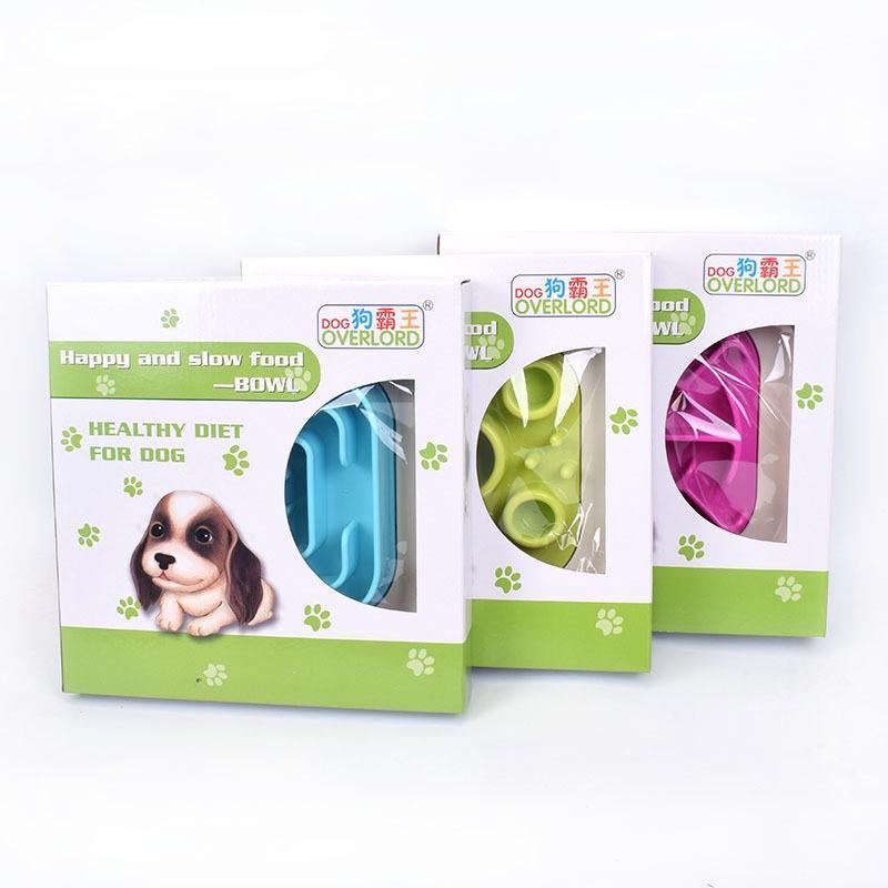 ABS Creative Dog Cat Feeders Anti Choke Food Separate Bowl Non-toxic Pet Plate Kitten Puppy Slow Eating Accessories