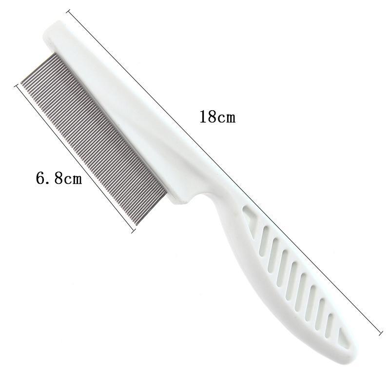 18CM Cat And Dog Supplies Flea Comb Stainless Steel Insect Repellent Brush Pet Care Combs Hair Grooming Portable Tool Fur Removal