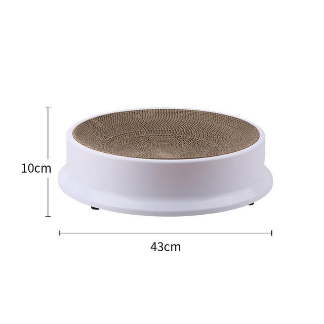 Compass Round Cat Scratching Board Kitten Claws Grinding Corrugated Scratcher Scratch-Resistant Cat Litter Pet