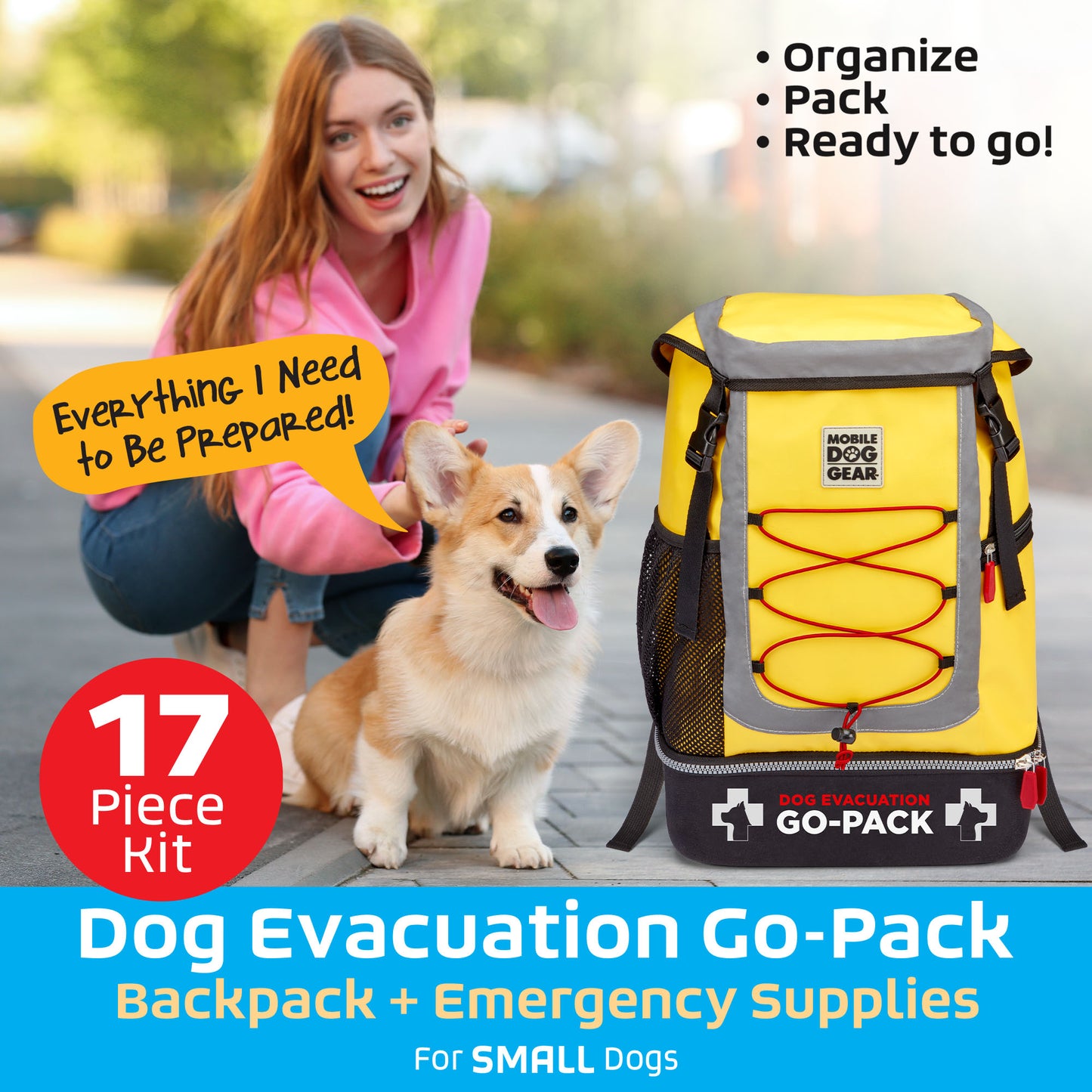 Dog Evacuation Go-Pack (Small)