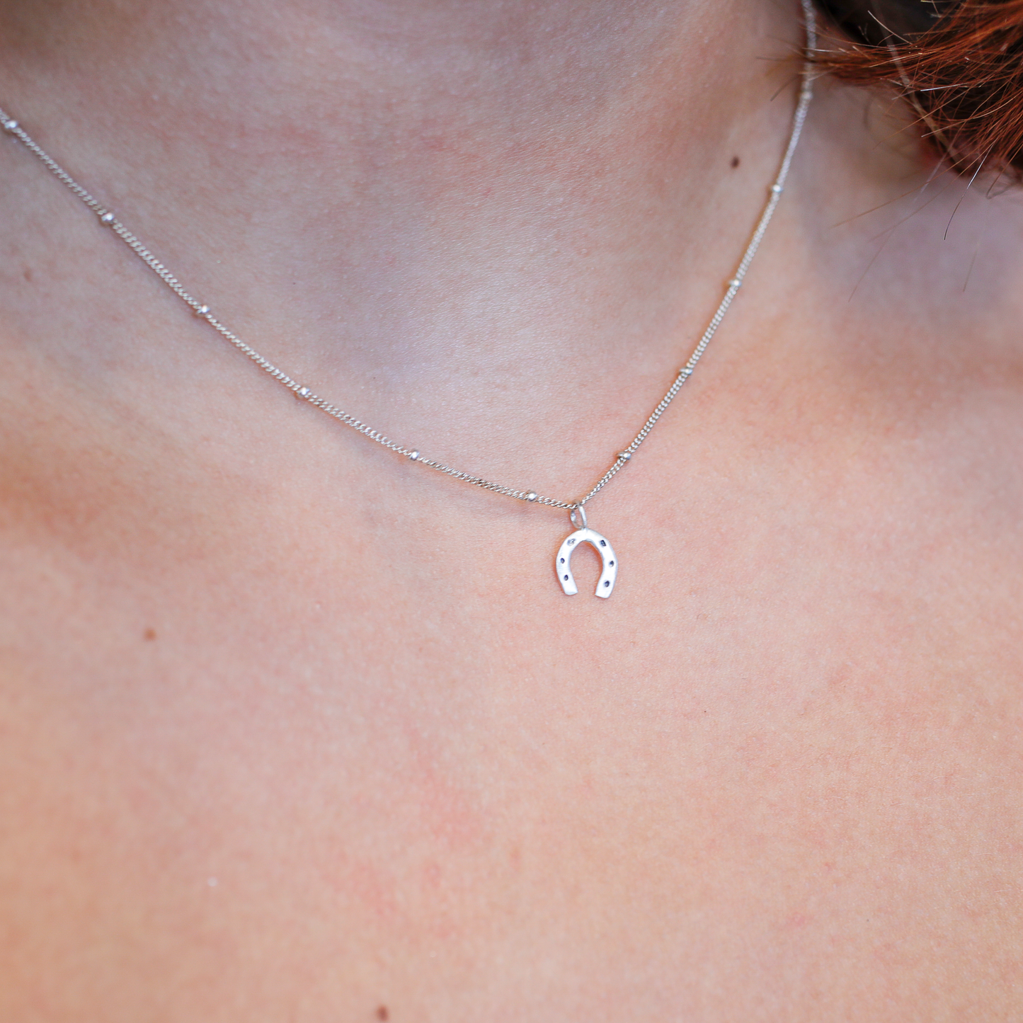 Tiny Horseshoe Necklace